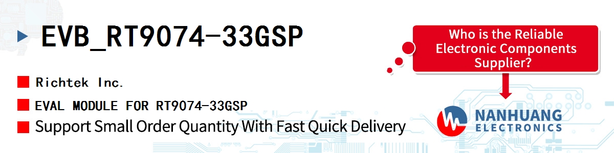 EVB_RT9074-33GSP RICHTEK EVAL MODULE FOR RT9074-33GSP