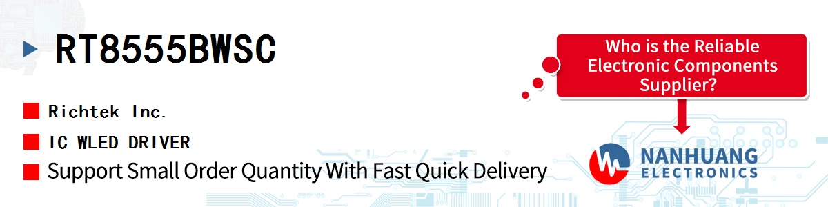 RT8555BWSC RICHTEK IC WLED DRIVER